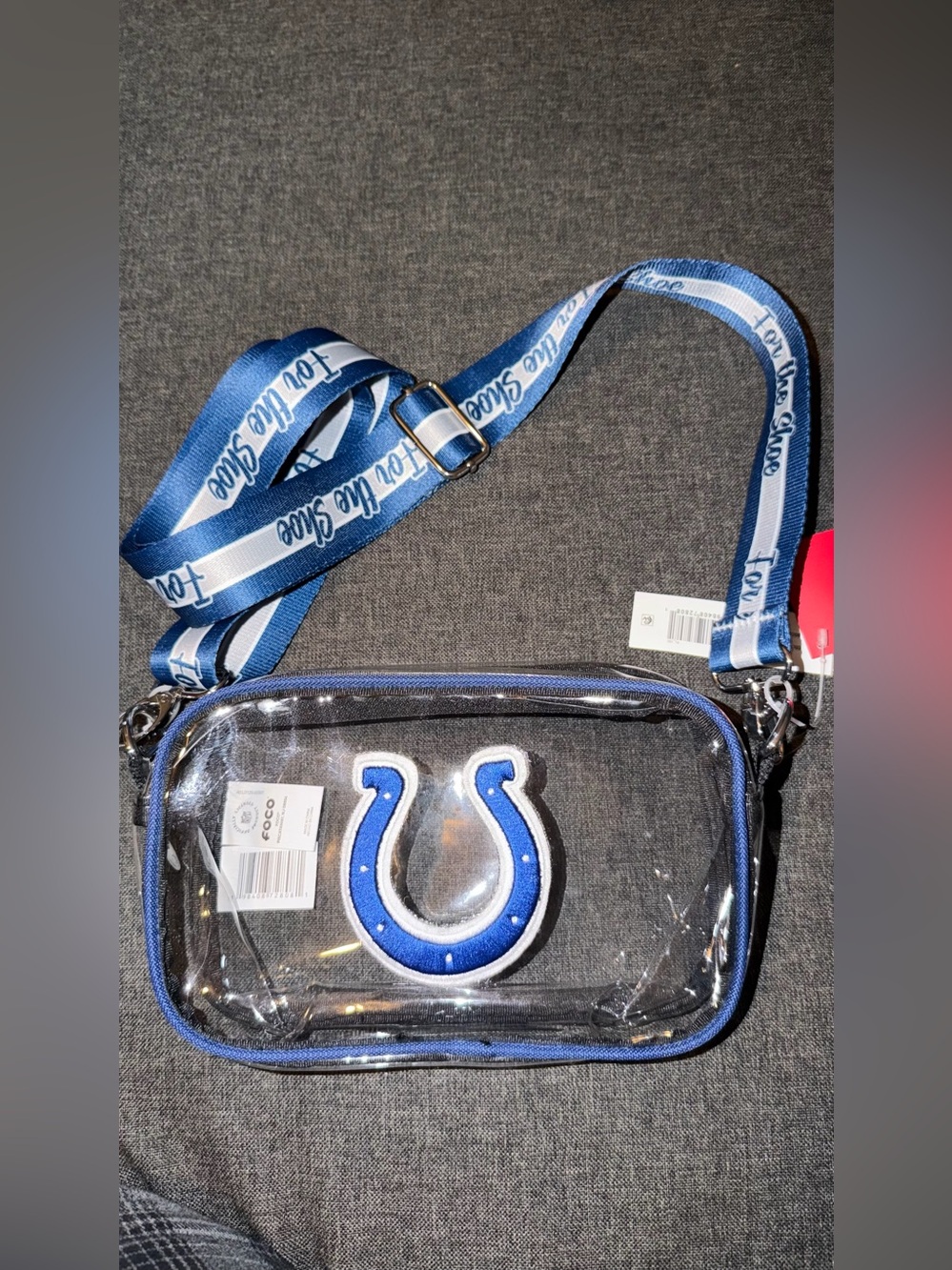 Indianapolis Colts Clear Crossbody Bag